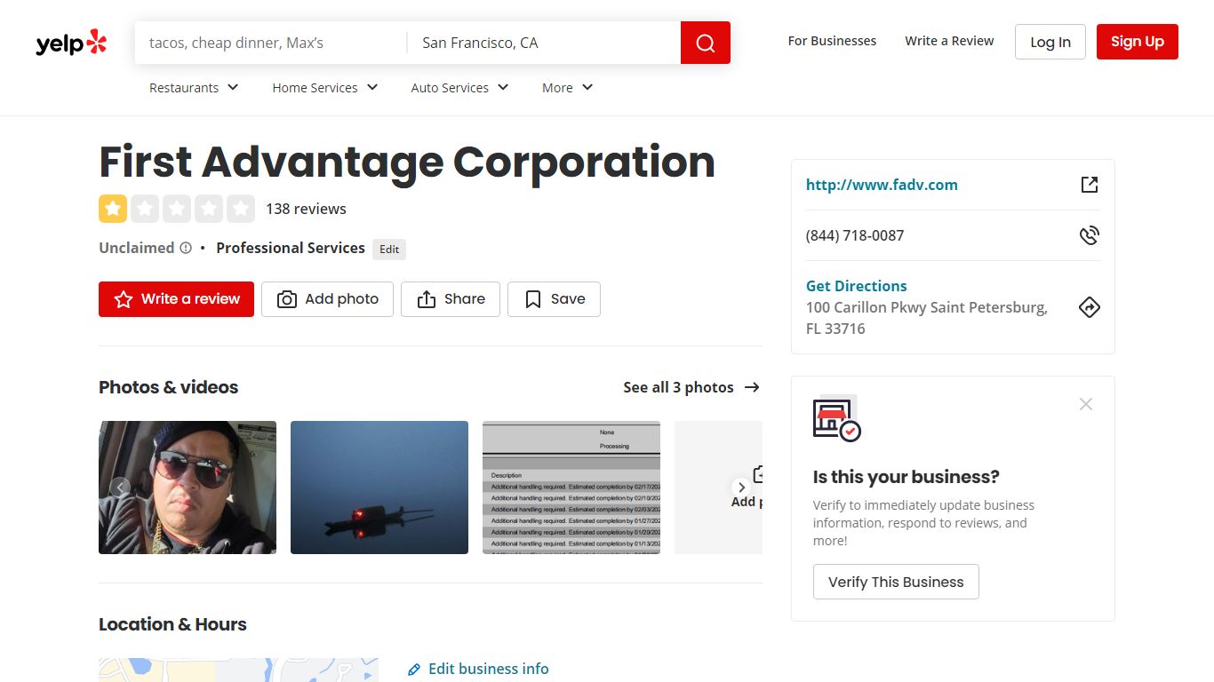 FIRST ADVANTAGE CORPORATION - 137 Reviews - Yelp